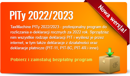 Program PITy TaxMachine 2014/2015 - kliknij aby pobrać